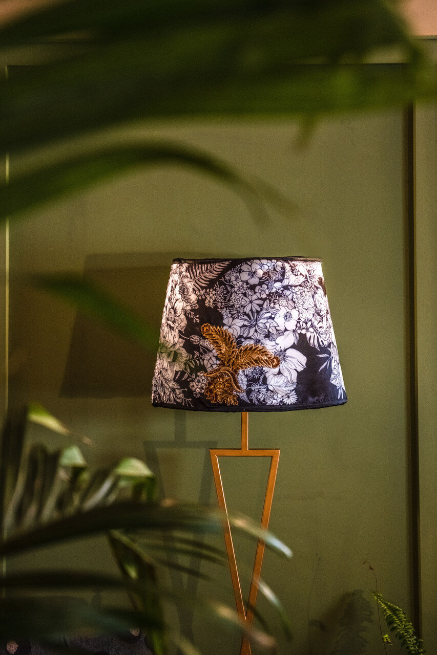 Noir Blossom Lamp Shade