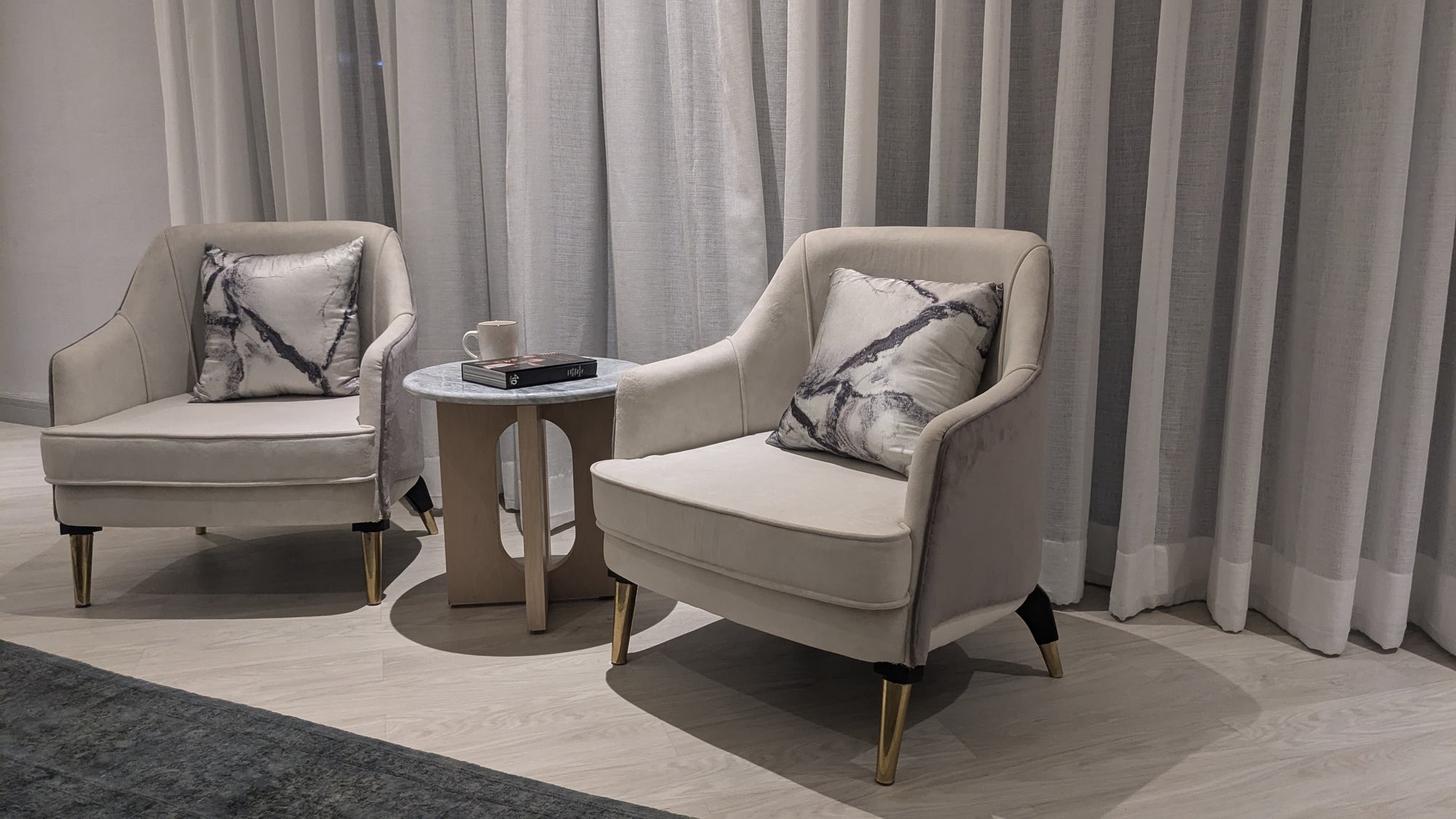 Marble Shadow Stripes Cushion