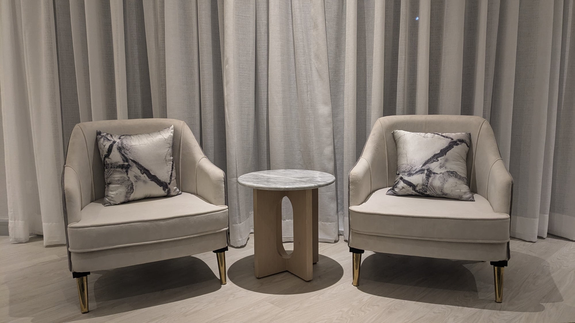 Marble Shadow Stripes Cushion