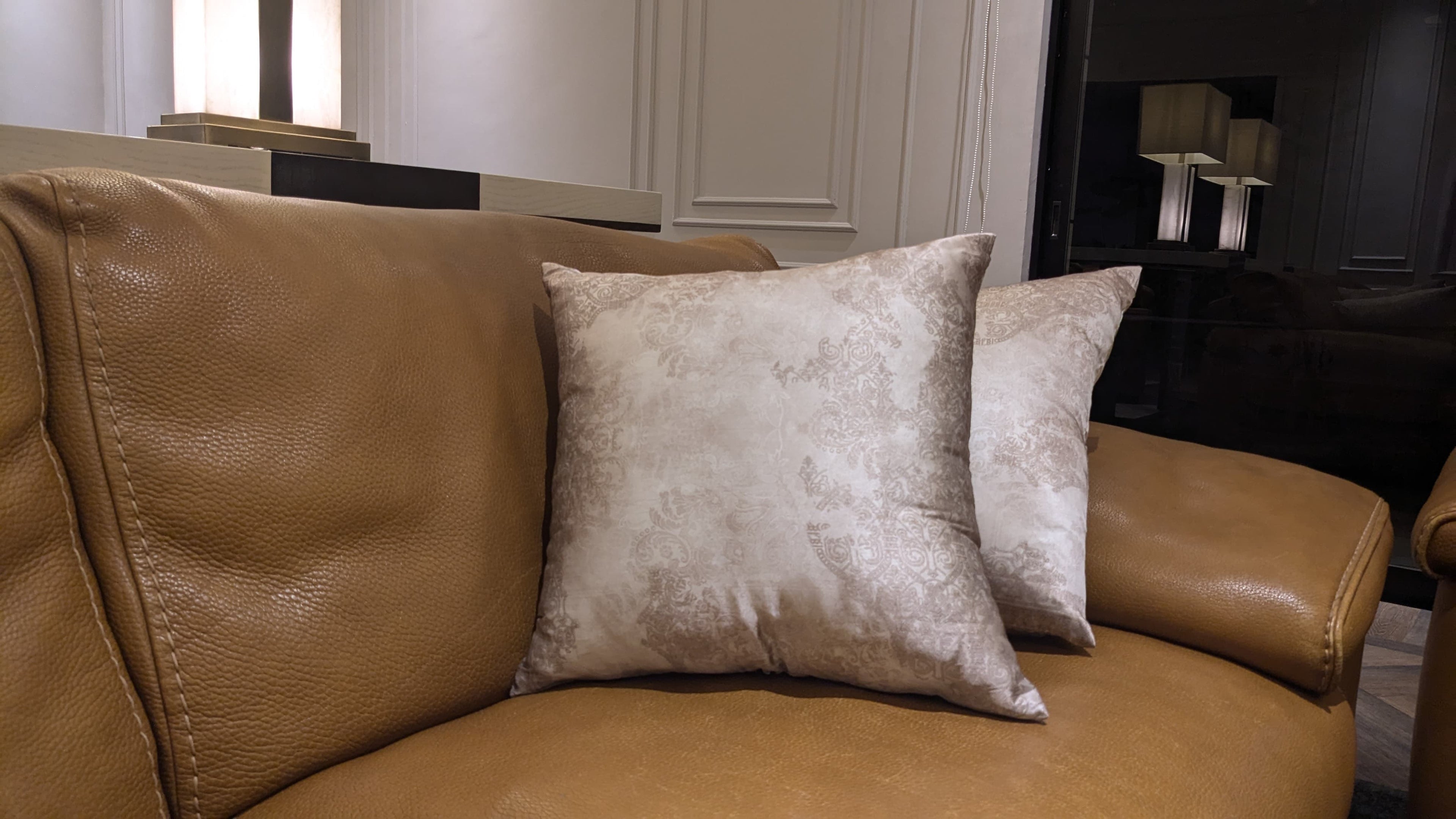 Vintage Beige Glow Cushion