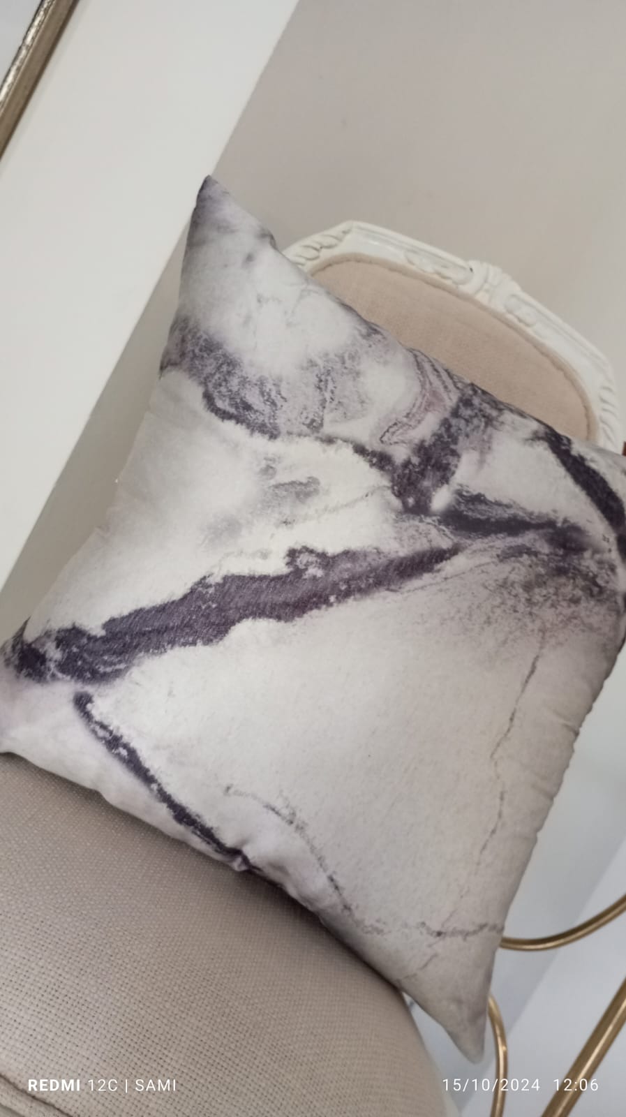 Marble Shadow Stripes Cushion