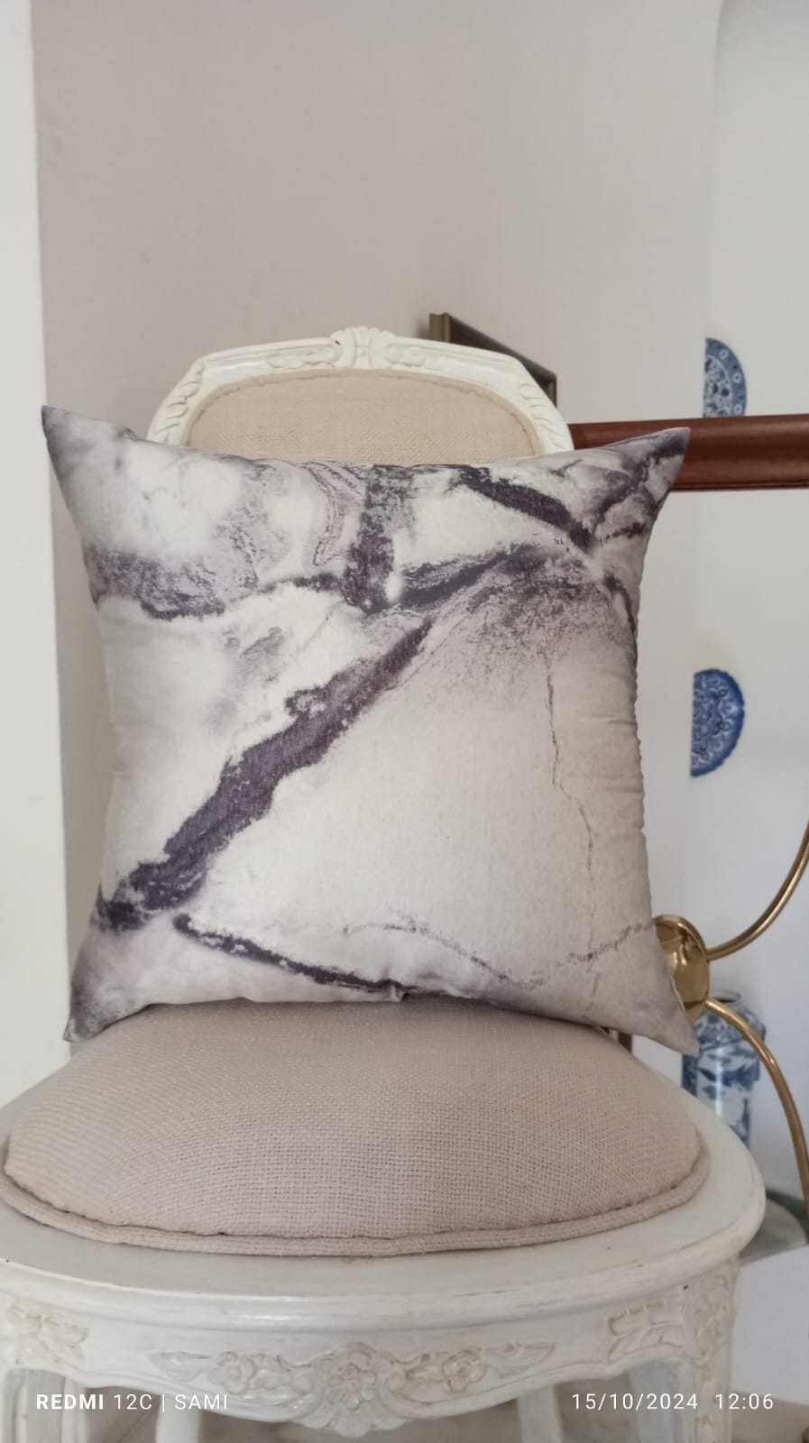 Marble Shadow Stripes Cushion