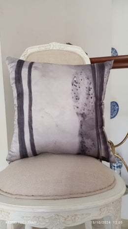 Midnight Brush Stroke Cushion